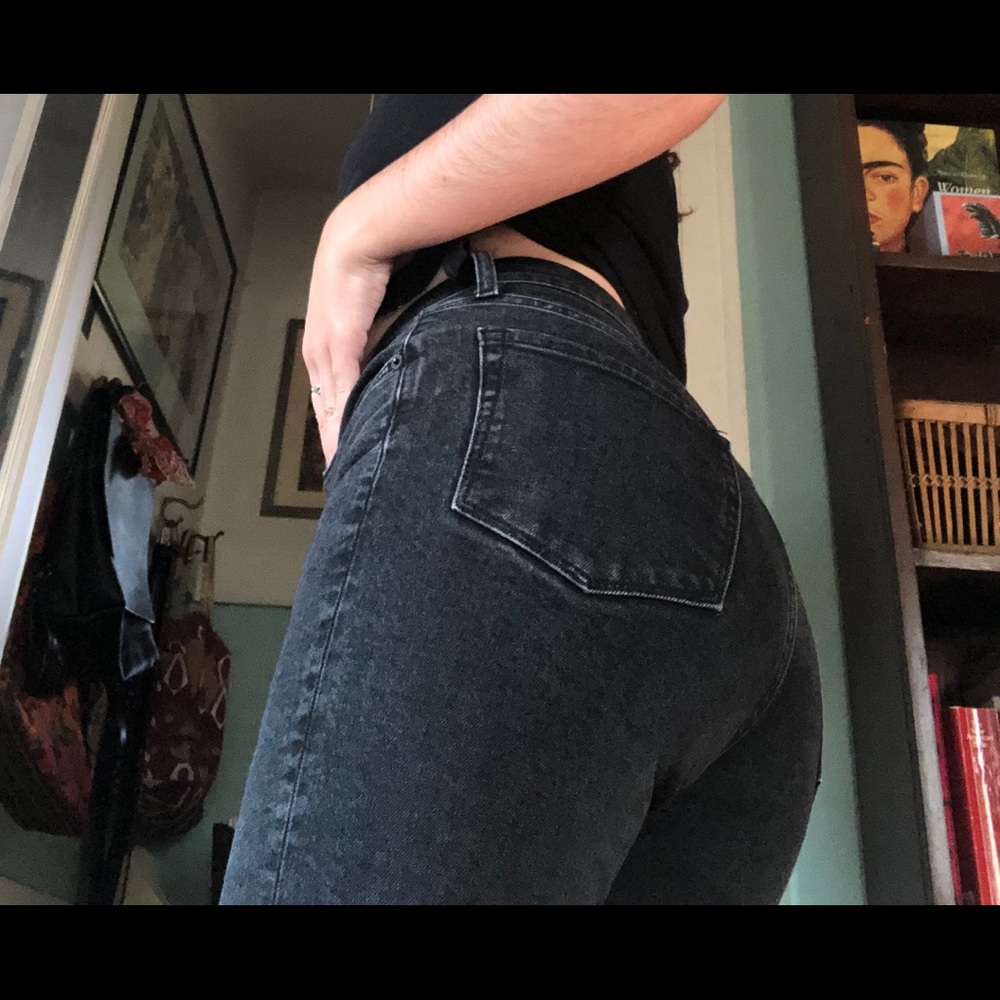 ANINE BING Black Denim Highwaisted Flare Jeans